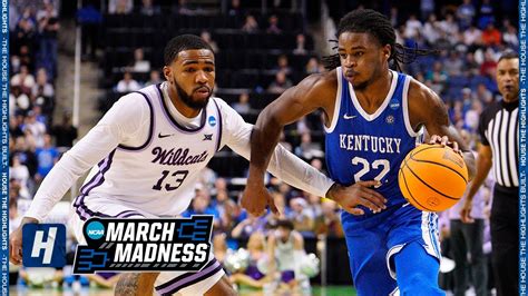Mar 18, 2023 · In a South Regional Sweet 16 contest in Atlanta, Kansas State jumped to a 13-1 lead and held off Kentucky 61-58. K-State answered every run and Barry Brown Jr. scored the game-winner on a driving layup. The victory sent Kansas State, a No. 9 seed, to its first regional final since 2010. But the purple Wildcats fell to 11th-seeded Loyola Chicago. 
